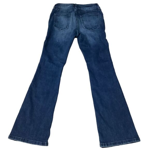 Vintage Simply Vera Verawang Stretchy Dark Blue Bootcut Jeans Size 4 Petite - Picture 3 of 10